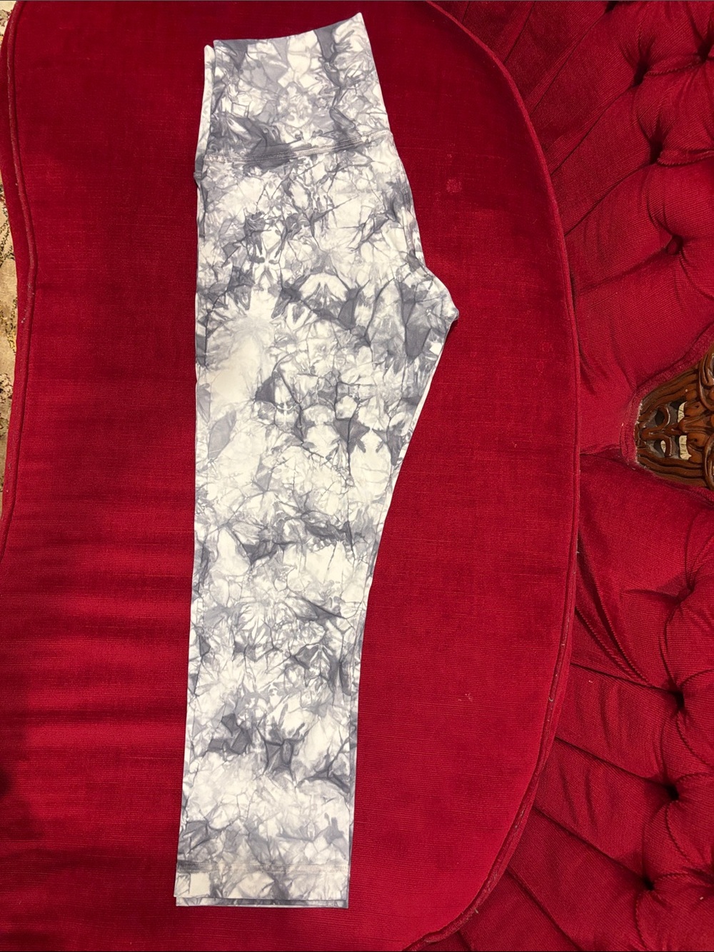 lululemon athletica Gray & White Tie-Dye Leggings